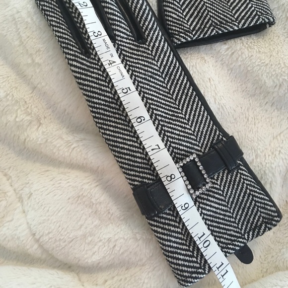 Ladies Leather & Knit Fabric Gloves - Picture 9 of 10